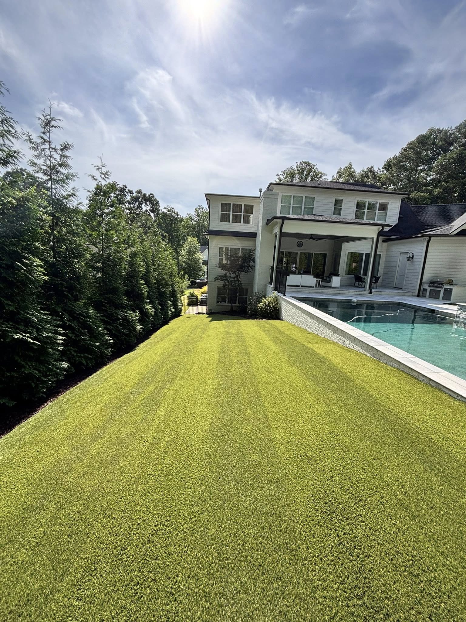 Artificial turf installation in Hillsborough NC
