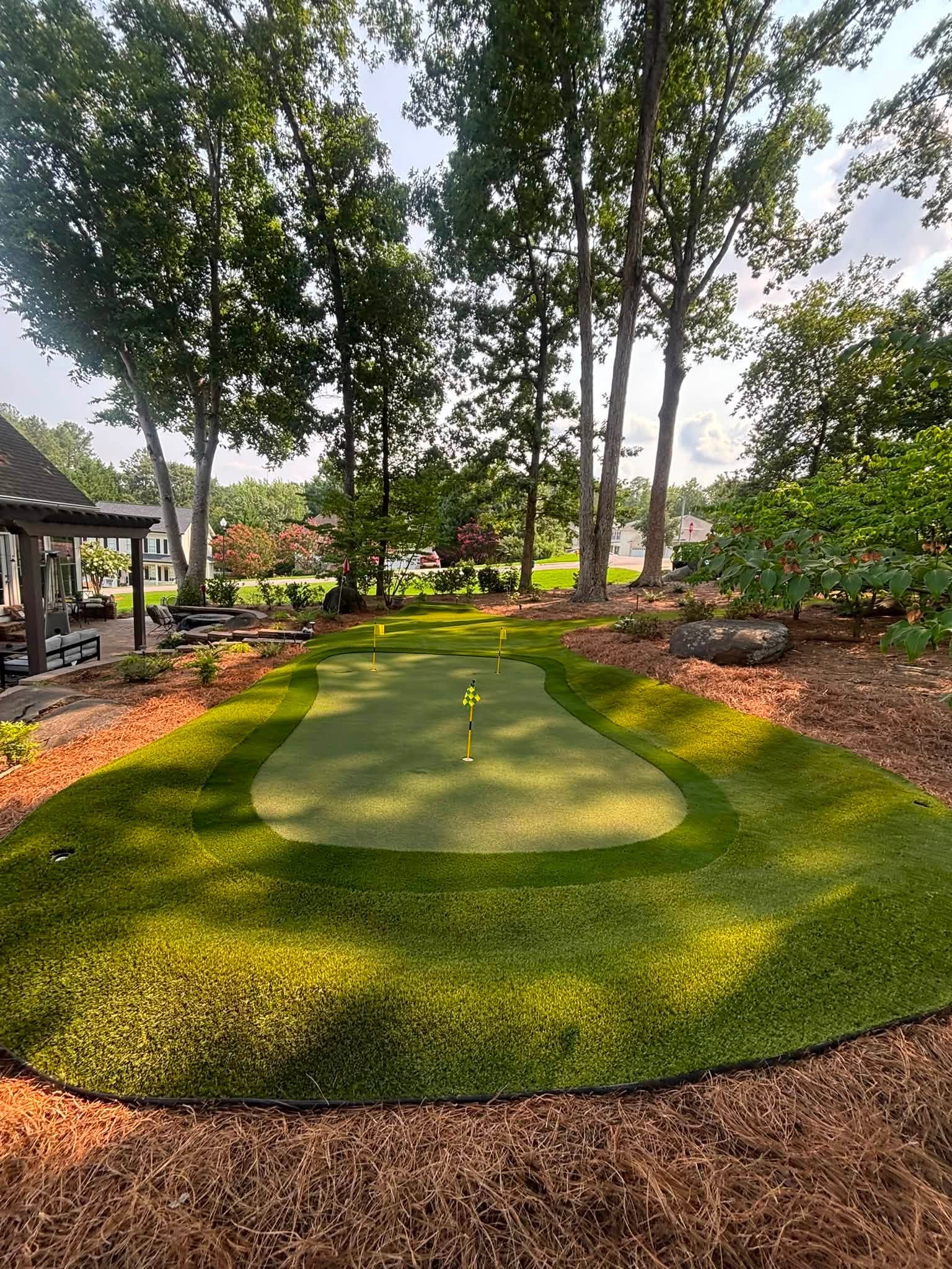 Artificial turf installation in Morrisville, NC